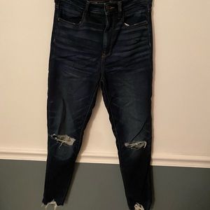 dark wash american eagle jeans